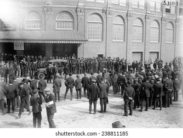 Baseball. Outside Ebbets Field, Brooklyn, New York. 1920