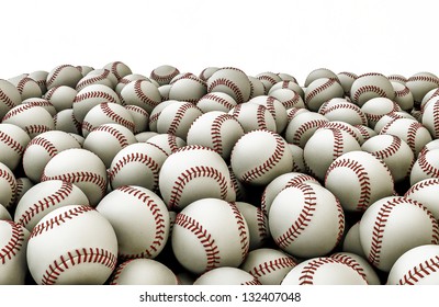 Baseballs Pile