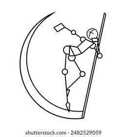 basic anatomical shape with a cool pose with his scythe weapon
