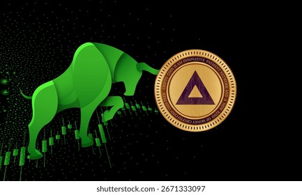 basic attention token-bat icon is a virtual currency image. 3d drawings