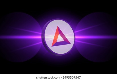 basic attention-bat icon is a virtual currency image. 3d drawings