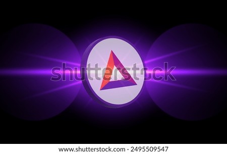 basic attention-bat icon is a virtual currency image. 3d drawings