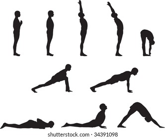 969 Yoga silhouette plank Images, Stock Photos & Vectors | Shutterstock