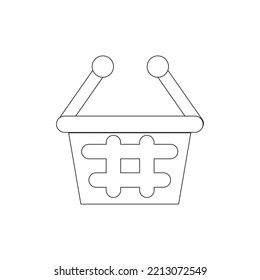 Basket Icon Or Symbol Looks Simple 