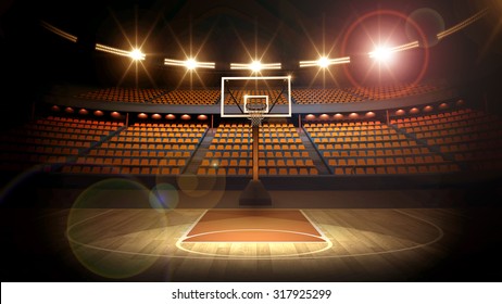 Basketball arena 3d render - Powered by Shutterstock