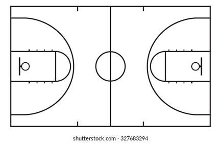 Basketball Court Drawing Images Stock Photos Vectors Shutterstock