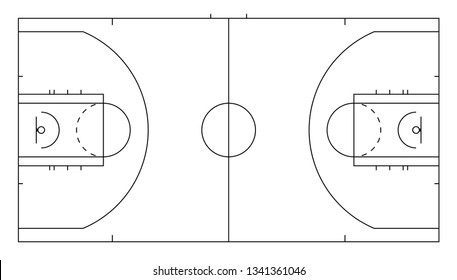 Similar Images, Stock Photos & Vectors of Basketball court. Background ...