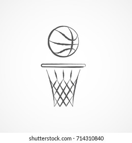 Basketball Doodle Icon