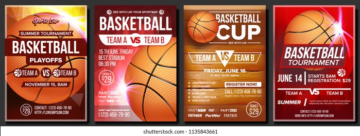 Basketball Poster. Design For Sport Bar Promotion. Basketball Ball. Modern Tournament. Game Event Illustration - Powered by Shutterstock