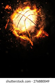 Basketball Sport Poster Or Flyer Background With Space