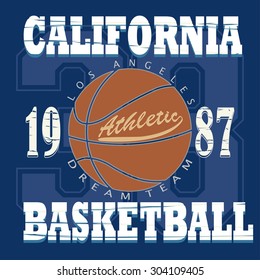 Basketball Tournament Retro Poster Design Template Stock Vector ...