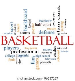 Basketball Word Cloud Concept Great Terms Stock Illustration 96337187 ...