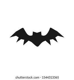 Bat Balck Logo Design Stock Illustration 1544313365 | Shutterstock