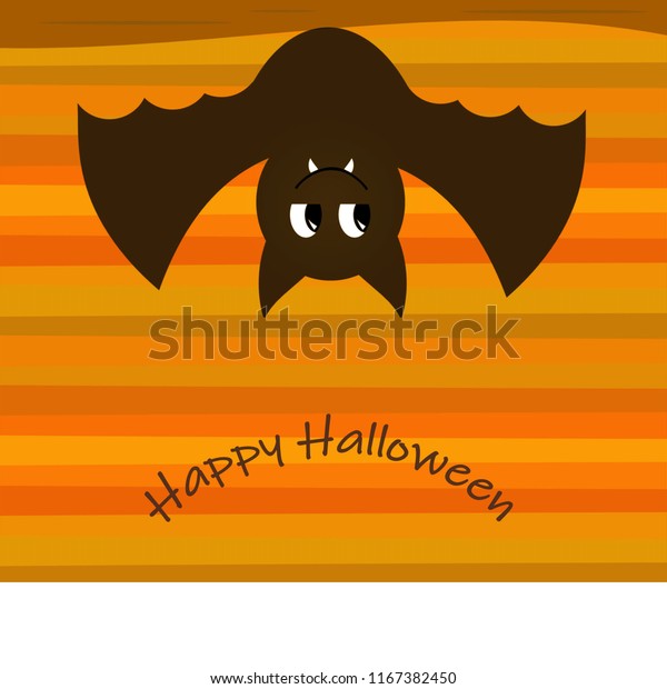 Bat Hanging Upside Down Stock Illustration 1167382450 Shutterstock
