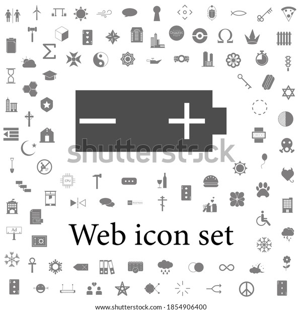 battery mark icon. web icons universal set for web\
and mobile