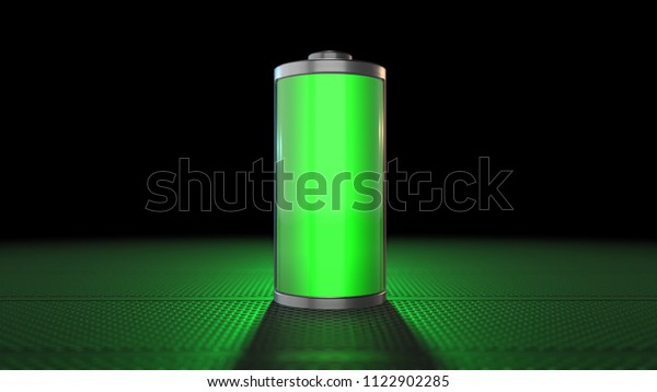 Battery power electrical energy supply of\
rechargeable green energy 3D Render\
Graphic