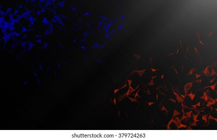 Battle of blue and red