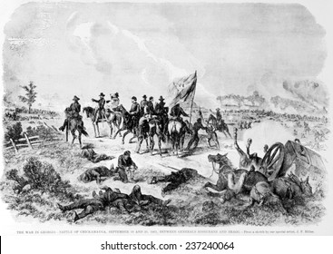 The Battle Of Chickamauga, April 19-20, 1863.