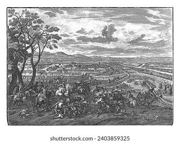 Battle of Luzzara, 1702, Jan van Huchtenburg, 1729 The battle of Luzzara with a victory of the Allies under Prince Eugene of Savoy against the French and the Spaniards, August 15, 1702.