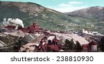 Battle Mountain mines, Cripple Creek, Colorado. photochrom ca. 1900