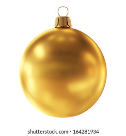 Bauble decoration golden sphere icon.Christmas ball New Year  - Shutterstock ID 164281934