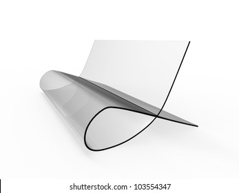 Bauhaus Style Chair On A White Background