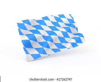 Bavaria Flag. 3D Illustration