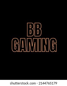 Bb Gaming Logo Type Template Stock Illustration 2144765179 | Shutterstock