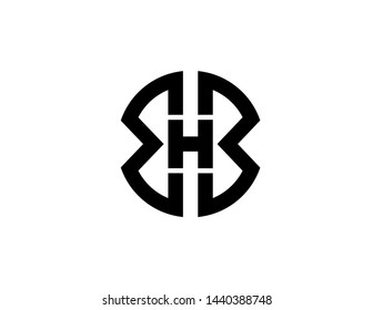 Bbh Original Monogram Logo Design Stock Illustration 1440388748 ...