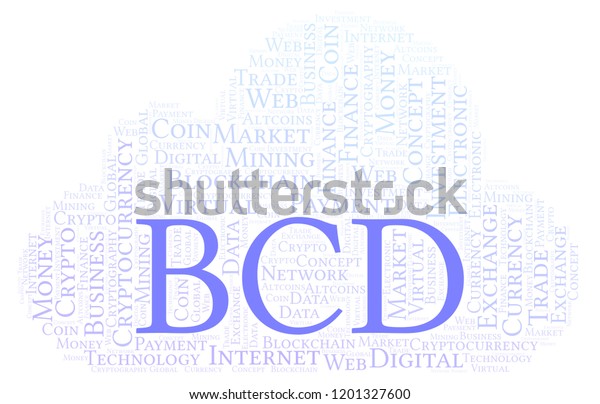 Bcd Bitcoin Diamond Cryptocurrency Coin Word Stock Illustration - 