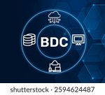 bdc big data cloud.BDC acronym. A cloud platform dedicated to big data services.