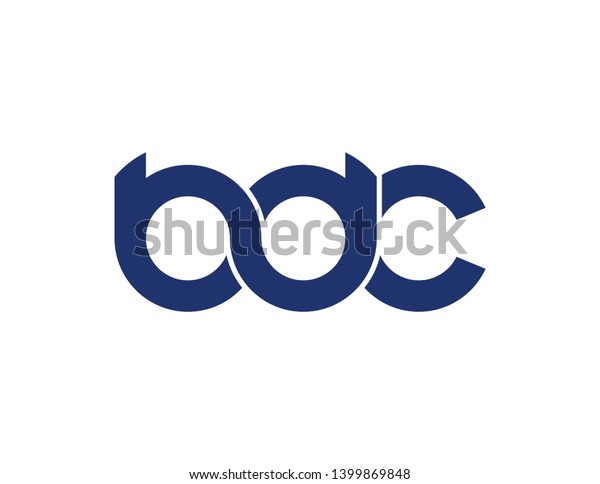 Bdc Original Monogram Logo Design Stock Illustration 1399869848