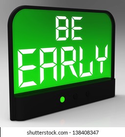Be Early Clock Message Shows Deadline And On Time