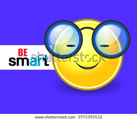 Be smart icon for inteligent