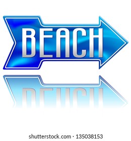 Beach Arrow Direction