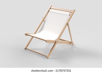 Beach Chair Mockup. 3d Illustration