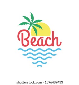 Miami Logo Miami Beach Banner Palm Stock Illustration 1591781257