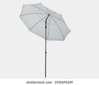 Beach umbrella isolated on background. 3d rendering - illustration