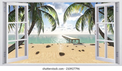 41,841 Window beach view Images, Stock Photos & Vectors | Shutterstock