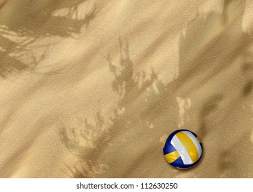 beach volleyball on sand sport background with space - Powered by Shutterstock