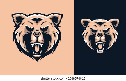 Bear Esport Logo Design Template