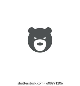 Bear Icon. Sign Design