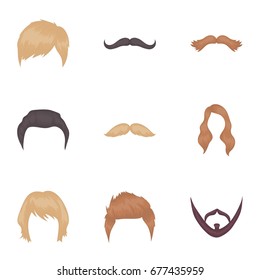 Similar Images, Stock Photos & Vectors of Beard set icons in black