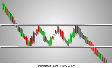 Bearish Rectangle Stock Chart Pattern 3d Stock Illustration 1407751439 ...