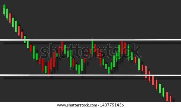 Bearish Rectangle Stock Chart Pattern 3d Stock Illustration 1407751436 ...