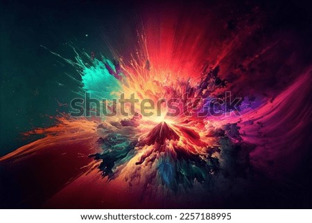 A beatiful abstrack color explosion background