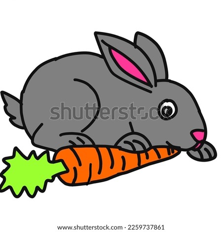 beatiful mouse eats fresh carrots