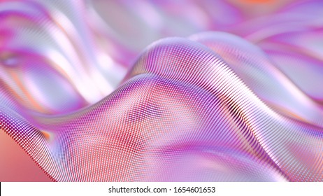 Beautiful abstract luxury background with drapery fabric. 3d illustration, 3d rendering.
