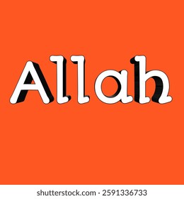 Beautiful allah name pic, allah vector icon