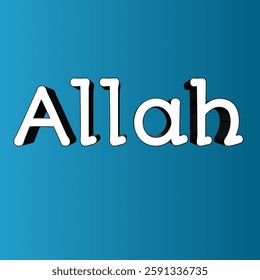 Beautiful allah name pic, allah vector icon